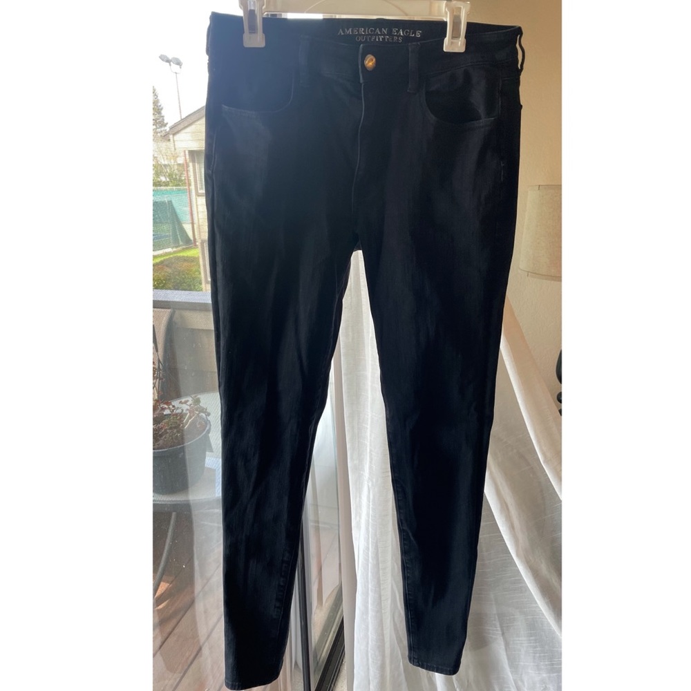 Black skinny jeans long